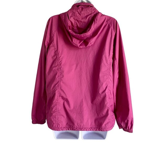 L.L Bean Full Zip Windbreaker Jacket with Hideaway Hood Women's Size Medium - Picture 7 of 8